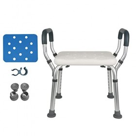 Chaise Douche Bain Tabouret pour Personnes âgées Handicapées, Siège Baignoire, Chaise de Baignoire Antidérapant, Réglable en 