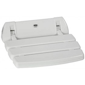 Mira 2.1536.128 Siège de douche pliable à fixer au mur Blanc