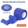 12 Rouleaux de Bandage Elastique Cohésif 5 cm x 4,5 m, Auto-Adhésif non Tissé Bandage de Sport Bandages de Soins de la Peau P