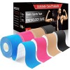 Kinesiotape,Strap Body Tape Bandes de Kinésiologie 5m x 5cm Soutien musculaire Soulager la douleur Ruban Adhésif Résistant à 