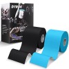 Dyroe Bandes de Kinésiologie,Kinesio Tape Rouleau 5m x 5cm, Kinesiology Tape étanche & élastique pour le sport pour les Muscl