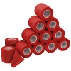 ALPIDEX 12 Rouleaux Bande Cohésive 5 cm x 4,5 m Bandage Autoadhésif Plusieurs Couleurs Bande Auto Adhésif Strap Doigt Chevill