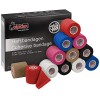 ALPIDEX 12 Rouleaux Bande Cohésive 5 cm x 4,5 m Bandage Autoadhésif Plusieurs Couleurs Bande Auto Adhésif Strap Doigt Chevill