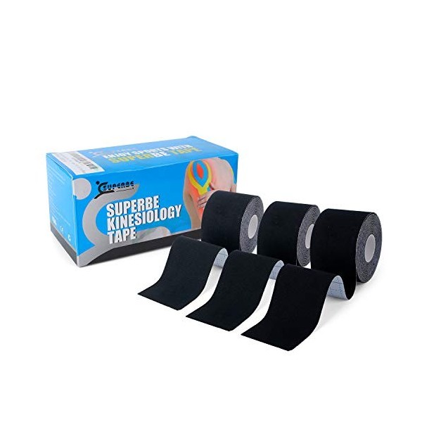 Superbe Bande Kinesiologie K Taping Pack de 3 Tape Sport 5cm x 5m Beige 