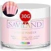 Saviland 30g Poudre Acrylique Pour Ongles Rosa - Poudre Acrylique Professionnelle pour Extension Acrylique ongle, Nail Art 3D