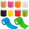 Annhao Bandage Autoadhésif Cohésifs, 10 Rouleaux Bande Cohesive Bandages Auto-adhésifs Cohésifs Bandes Adhésifs pour Les Doig