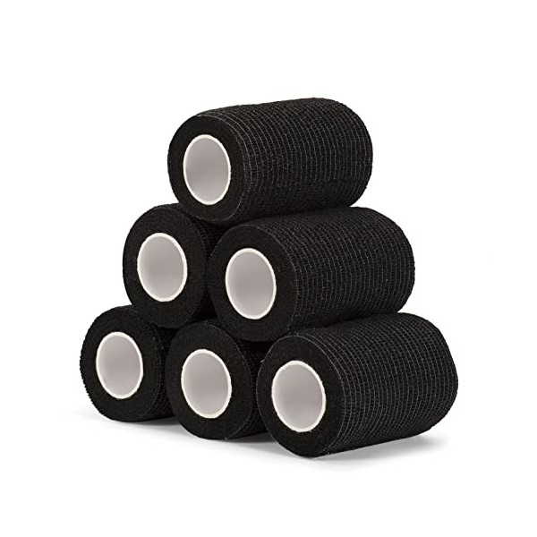 Sagafly Bandage Autoadhésif cohésifs Bandes 7,5 cm x 4,5 m, 6 Rouleaux Bandage Medical Elastique Bandage Animal Sports Bande 