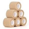 SEADESKY Bandage Autoadhésif Cohésifs 5cm x 4,5m, 6 Rouleaux Bande Cohesive Bandages Auto-adhésifs Bandes Cohésifs Bandage De