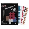 ALPIDEX Cross Tape 170 Pièces - Taille A.B et C Multicolore Cross Patch Taille Pincette Incluse Pansement à Grille Acupunctur