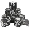 QiGui 8 Rouleaux Bande Cohésive Camouflage Bandage Autoadhésif Cohésifs Camo Ruban Auto-adhésif Elastiques Bandage Médical Ba