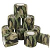 QiGui 8 Rouleaux Bande Cohésive Camouflage Bandage Autoadhésif Cohésifs Camo Ruban Auto-adhésif Elastiques Bandage Médical Ba