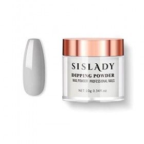Gris Dipping Powder 10g Poudre Acrylique pour Ongles Professionnelle Dipping Powder Nail Art Cadeau pour Femme Salon et Maiso