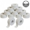 ALPIDEX 12 x Sport Tape Blanc 2,5 cm x 10 m Ruban Adhésif Sport Bande Doigt Escalade Inélastique Strap Hockey Handball