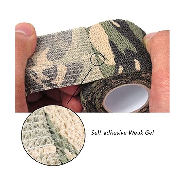 dancepandas Auto-adhésif élastique Bandage Wrap Bande cohésive Bandages, 12 Rouleaux Bandage Bande,Sports Bande,Cheville Band