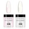 COSCELIA Kit Poudre Acrylique pour Ongles 2x120g, Claire Rose Poudre Acrylique Acrylic Powder Resine Poudre de Construction O