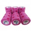 PintoMed - Bandage Cohésif - 6 Rose avec Coeurs Rouge Love Rouleaux X 7,5 cm X 4,5 m Autoadhésif, Sports Bande, Premiers Seco