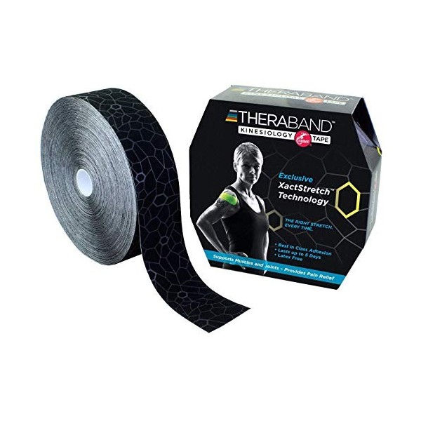 Thera-Band Kinesiology Tape XactStretch, 31,4 m x 5 cm, schwarz/grau