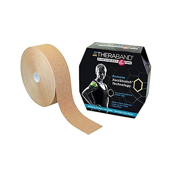 Thera-Band Kinesiology Tape XactStretch, 31,4 m x 5 cm, schwarz/grau