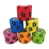 LisaCare Lot de 6 pansements auto-adhésifs pour chien - 5 cm - Bandage élastique - Bandage adhésif pour chien - Certifié médi