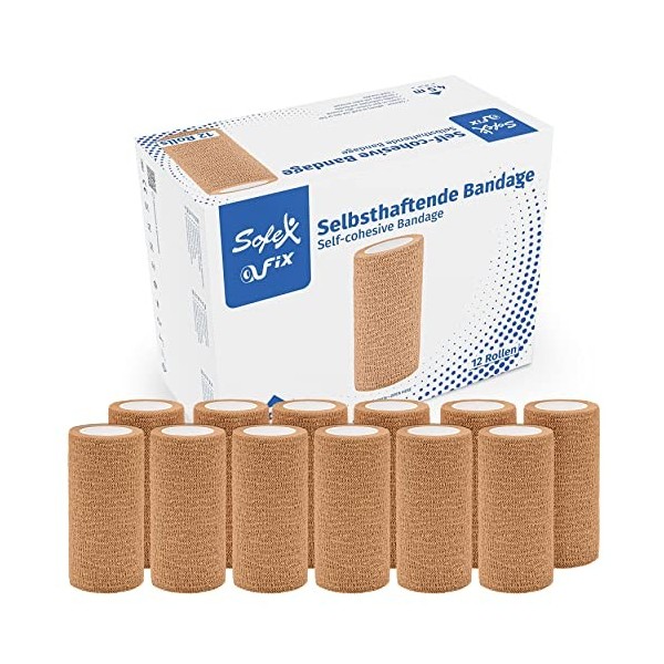 Sofex Fix Bande Cohésive Bandage Autoadhésif Cohésifs Sports Bande Auto-adhésif Elastiques Bandage Médical Bande Adhésifs Pan