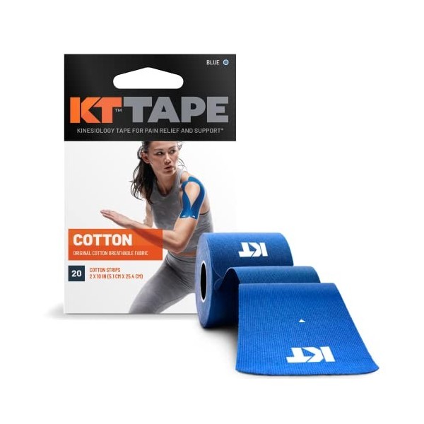 KT TAPE Orignal, Pre-couper, 20 Bandes, Cotton, Noir