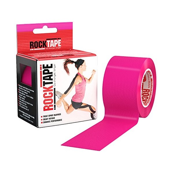 RockTape Homme Rose RockTape bande Kin siologique Mixte Adulte Hot Pink 5cmx5m, rose, 5cm x 5m EU