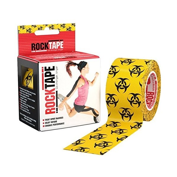 RockTape Homme Rose RockTape bande Kin siologique Mixte Adulte Hot Pink 5cmx5m, rose, 5cm x 5m EU