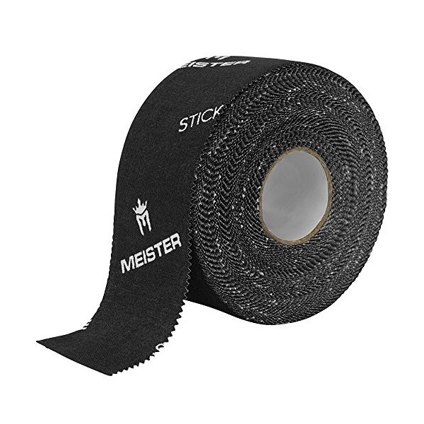 Meister Stickelite Ruban dathlétisme Professionnel en Tissu poreux - 13,7 m X 3,8 cm - Noir - 2 Rouleaux