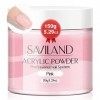 Saviland 150g Poudre Acrylique pour Ongles, Rose Poudre pour Ongles en Acrylique, Grande Capacité Acrylique pour Extension d