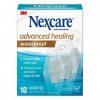 Nexcare Waterproof Advanced Healing, Hydrocolloid Bandages, Assorted Sizes, 10Count