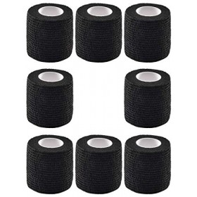 12 rouleaux Bandages Autocollant Cohésif couverture de poignée de tatouage  élastique étanche auto-adhésif bande de bandage bande adhésive pour  tatouage machine Grip fournitures de doigt de sport : : Hygiène et  Santé