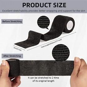 8pcs couverture de poignée de tatouage élastique étanche auto-adhésif bande de bandage bande adhésive pour tatouage machine G