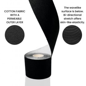 Bande de kinésiologie Noir 