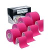 Lychee Kinésiologie Tape 4 rouleaux , bande de sport élastique thérapeutique imperméable pour soulager la douleur 5 cm x 5 m