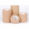 8 Rouleaux De Bandages élastiques Autocollants, 1 Sac De Rangement, Ruban Adhésif Imperméable, Bandage élastique De Maintien,