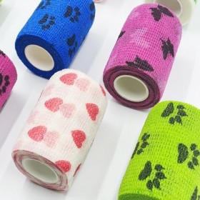 12 Rouleaux Bandage Autoadhésif, 7.5cm x 4.5m Elastoplast Bande Adhésive, Bande Cohesive aux Entorses ou à la Protection des 