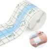 Transparent Pansement Bandage,5cmx5m Transparent Adhésif Médical Bandage,Pansement Tatouage,Bandage Transparent Imperméable,P