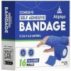 Pack 16 - Bandage Autoadhésif - Bande cohesive - 5 cm de largeur x 4,5 m de longueur - Bande Auto Adhesive - Strap Doigt - Bo