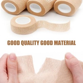 6 Rouleaux Bandage Autoadhésif Cohésifs Bande Cohésive Bandage Medical Sports Bande Elastiques Pansements Adhésifs pour Doigt