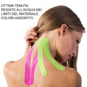 NOBILE LOVELYCARE Bande de kinésiologie 5 cm x 5 mètres taping musculaire support réduit inflammation aide les muscles patch 