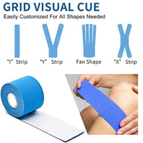 Bande de kinésiologie, rouleau de 5 m élastique thérapeutique pour les articulations, tape sport physique des épaules, chevil