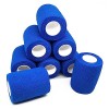 8 Rouleaux Bandage Autoadhésif Bande Cohésive Elastique Compresses non Tissées Strapping Sparadrap pour Poignet Genou Chevill