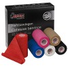 ALPIDEX 6 Rouleaux Bande Cohésive 10 cm x 4,5 m Bandage Autoadhésif Plusieurs Couleurs Bande Auto Adhésif Strap Doigt Chevill