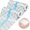 BURGEON 2 PCS Pansement Transparent, 15cm x 2m Pansement Tatouage Waterproof, Bandage Transparent Imperméable, Pansement Adhé