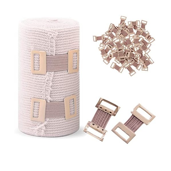 Clips de Bandage Élastique, Bandage Clips, Clips Élastiques en Métal, Elastique Bandage Wrap Stretch Métal Clips Remplacement