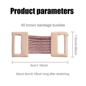 Clips de Bandage Élastique, 40 Pièces Bandage Clips, Clips Élastiques en Métal,Agrafe de bandage élastique,Elastique Bandage 
