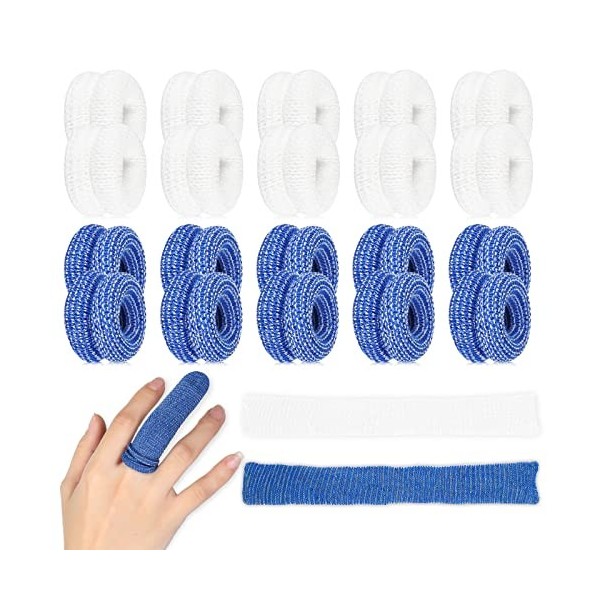 20 Paquets Bandages Tubulaires pour Premiers Secours Bandage Tubulaire de Doigt Enroulé Pansement Tubulaires pour Doigts Band