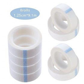 8 Rouleaux Ruban Adhésif Médical, Ruban de Fixation Non Tissé Respirant, Micropore Ruban Adhésif Médical, Ruban Médical Flexi