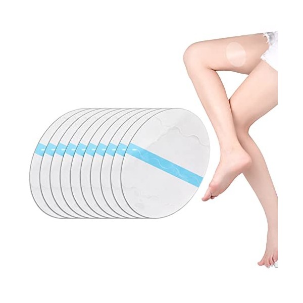 Haofy Coussinets Anti-friction pour les Cuisses, 10 Pièces Unisexe Transparent Patchs Anti-frottements Genoux Absorbant la Su