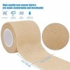 YoniYa 12 Rouleaux de Bandage Autoadhésif Cohésifs, Bande Cohesive Bandage Pansements Élastique Bandage Animal Medical pour P